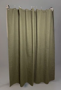 Cortina de ducha Threshold Waffle Weave mezcla de algodón verde verdadero 72" x 72" nueva sin etiquetas - Imagen 1 de 4