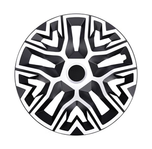 Radkappen Radzierblenden (4Stück) 16 Zoll weiß/schwarz THE BEST Z552548 - Bild 1 von 1