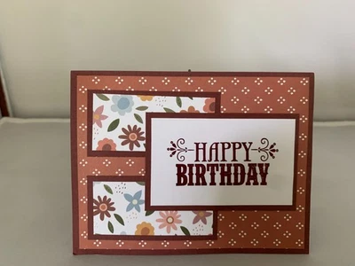 Kit de tarjetas de estampado conjunto de 4 tarjetas "Feliz cumpleaños" #D2 - Feliz Merlot Foto 1 de 2