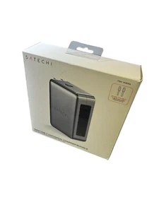 Satechi 145W USB-C 4-Port GaN Travel Universal Charger Bundle Gray NEW SEALED - Zdjęcie 1 z 6