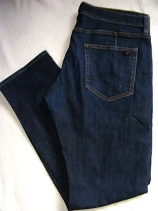 LADIES ARMANI EXCHANGE STRAIGHT LEG DENIM BLUE JEANS SIZE 34R - Picture 1 of 6