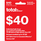Total by Verizon $40 No-Contract Plan 15 GB at High Speed[Physical Delivery]