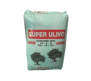 CONCIME GRANULARE professionale SUPER OLIVO e AGRUMI 12-8-5 25 KG GECOS - Foto 1 di 3