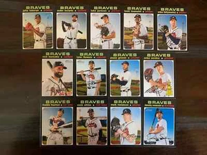2020 Topps Heritage ATLANTA BRAVES Base Team Set of (13) Freeman Albies - Picture 1 of 1