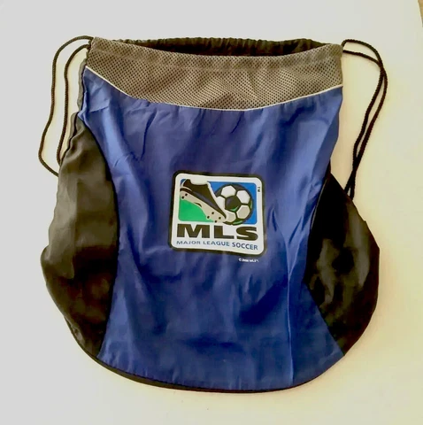 Vintage MLS Major League Soccer Sling Gym Bagpack Sack Bag Cover