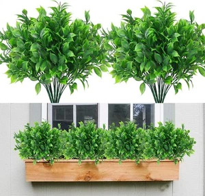 Pianta Finta Esterno Artificiali Piante Finte da Interno Arbusto Verde Decorazio - Foto 1 di 7