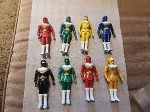 X 8 Vintage Mighty Morphin Power Rangers Bootleg Knock Off Figures - Picture 1 of 6