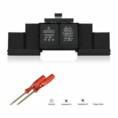 Batería A1618 Apple MacBook Pro 15" Retina A1398 Mediados de 2015 99.5Wh/1.36V 020-00079 Foto 1 de 4