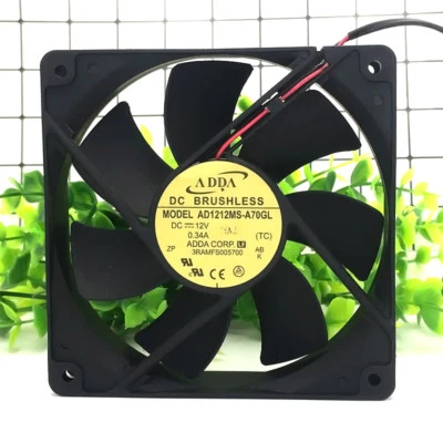 ADDA AD1212MS-A70GL DC 12V 0.34A 2pin 120*120*25mm Chassis Cooling Fan - Image 1 of 3
