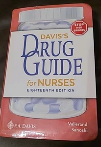 Davis's Drug Guide for Nurses. 18th Edition. F. A. Davis. Vallerand & Sanoski - Picture 1 of 9