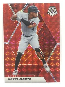 2021 Panini Mosaic Ketel Marte Red Reactive Prizm #65 Arizona Diamondbacks Card - Picture 1 of 12