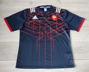 France Rugby Union Home Shirt 2016/2017 - Adidas 2XL Jersey Blue XXL Top - D2H - Picture 1 of 10