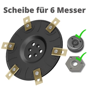 Messerscheibe für Worx Landroid 6 Klingen M500 M700 WR167E WR141E… Messer Tuning - Bild 1 von 8
