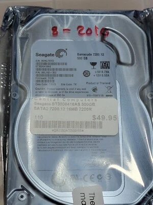 Seagate ST3500418AS 500GB Sata2 Hard Drive - Image 1 of 4