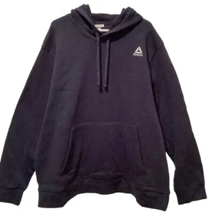 Reebok 3XL Men's Dark Blue Delta Logo Hoodie Brand New Front Warming Pocket - Picture 1 of 9