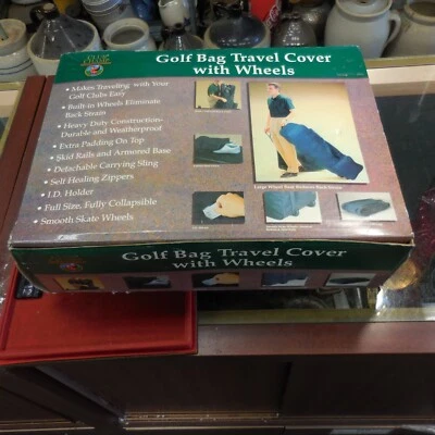 Funda de viaje para bolsa de golf Club Champ con ruedas negra Foto 1 de 4