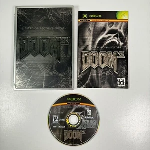 Doom 3 Limited Collector's Edition Steelbook Microsoft Xbox W/ Manual No Slip - Picture 1 of 7