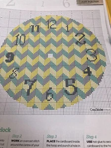 Sewing embroidery cross stitch pattern - embroidery house Clock face - - Picture 1 of 1
