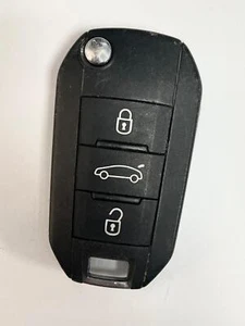 1 X VÉRITABLE CITROEN 3 BOUTONS TÉLÉCOMMANDE PORTE-CLÉS À CLAPET ASPECT TESTÉ 9810004080 - Photo 1/4