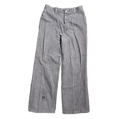 Vtg 70s Time And Place Brown Jeans High Rise Panel Wide Leg 27x27 Repaired USA - Image 1 of 4