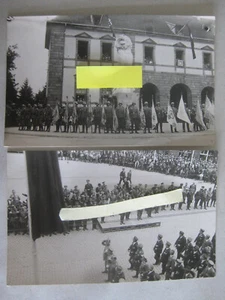 Foto Postal Inauguración León Monumento Landau Palatinado Desfile Militar Soldados Primera Guerra Mundial - Imagen 1 de 5