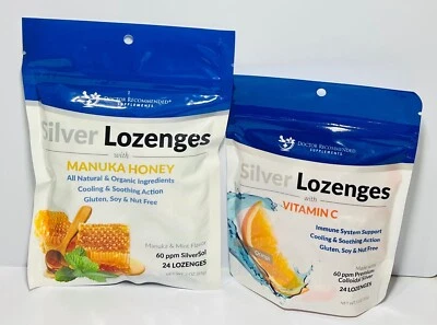 COMBO ✅Silver Lozenges with Manuka Honey - 45-50mcg All/Lozenges Vitamina C - Image 1 of 2