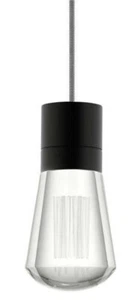 Tech Lighting TD Alva Crystal Ring Assem Clear Pendant Light Black - Picture 1 of 1