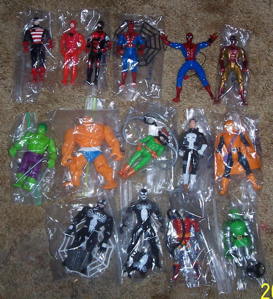 Lote de colección de 15 figuras Toy Biz Marvel Super Heroes 1990 raro difícil de encontrar Foto 1 de 1