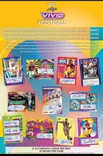 2023 Leaf Vivid Football Hobby Box Factory Sealed 5 Auto Per Box Qyt Available