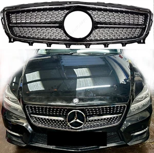 For Mercedes CLS-Class 2011-2014 X218 CLS400 CLS350 Front Radiator Black Grille - Picture 1 of 12