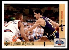 1991-92 Upper Deck K. Johnson vs. Stockton Phoenix Suns/Utah Jazz #32