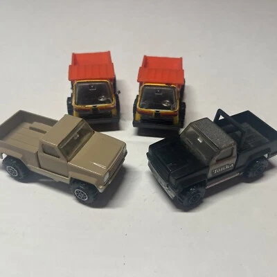 Caminhão Tonka Toys 1970s Diecast 3.75" Vintage 2 Pickups 2 Caminhão basculante Lote (4) - Imagem 1 de 4