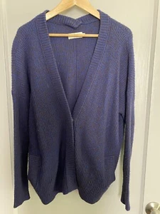 Velvet by Graham & Spencer blau gestrickter übergroßer Strickjacke Pullover Gr. XS - Bild 1 von 3