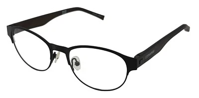 Converse Ophthalmic masculino semi redondo estrutura de metal preto Q030. 49 mm - Imagem 1 de 4