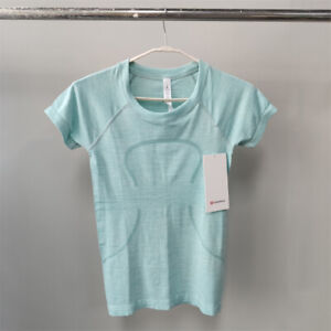 Lululemon Swiftly Tech Short Sleeve 2.0 Yoga Sports Azure T-Shirt 2-8 Free Ship
