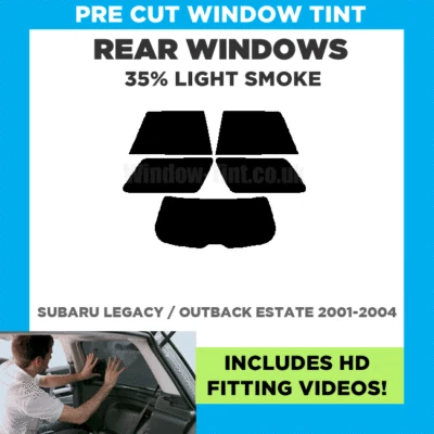 Tinte de ventana precortado para Subaru Legacy / Outback Estate 2001-04 - 35% luz trasera Foto 1 de 4
