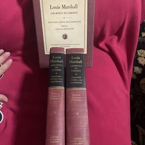 Louis Marshall Champion of Liberty Two Volumes in Slipcase / 1st Edition 1957 HC - Imagen 1 de 5