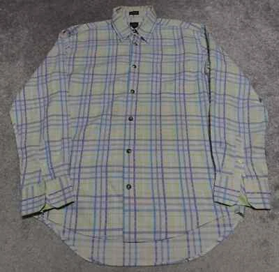 Acorn by Bob Goldfeder Shirt Mens Medium Multicolor Plaid Button Up Long Sleeve - Image 1 of 4