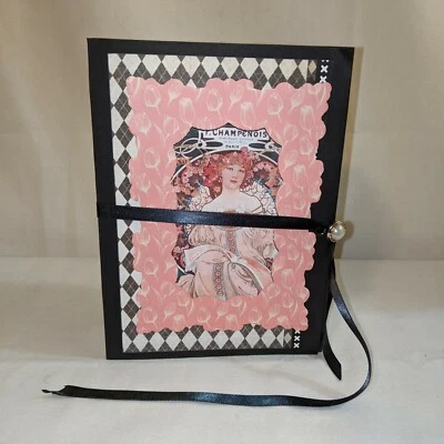  Álbum de fotos/diario "Damas en espera" 8,5x3x6. Hecho a mano  Foto 1 de 4