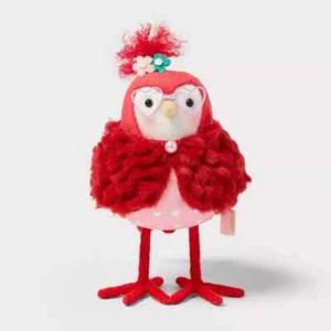 Suelo Featherly Friends Día de San Valentín Pájaro Rojo Coleccionable por Spritz NUEVO - Imagen 1 de 2