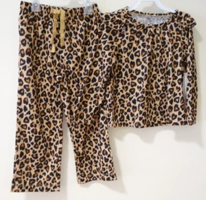 NWT J.Crew Crewcuts Animal Print Pajamas Girl's Size XS / 4-5 - Picture 1 of 1