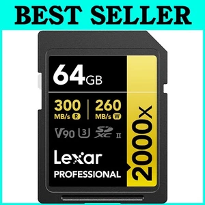 High-Speed 2000x SD Card 64GB – Shockproof and X-Ray Proof for Professionals - Picture 1 of 9