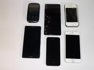 Job Lot 6 Mobile Phones Untested Samsung Sony Xperia etc. - Picture 1 of 10