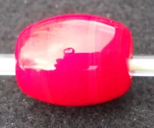 Ciondolo Perline Vetro Arte Rosso Fenton Gioielli Vetro Nuovo - Foto 1 di 3