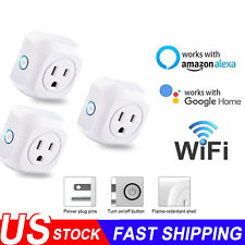 3 Pack Wifi Smart Plug Switch Socket Outlet Works With Alexa Google Assistant