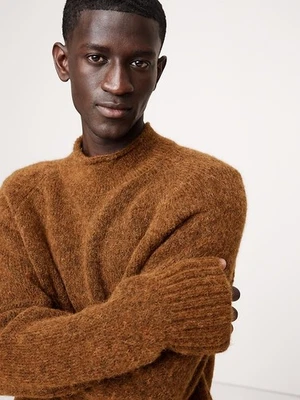 Мужская Banana Republic M средний альпака шерсти смесь ворота свитер с Ярлыками! #563827 - Изображение 1 из 4