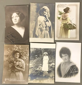 # T6085 LOT DE JOLIES CARTES POSTALES PHOTO VRAIES DAMES, 6 DIF. CARTES - Photo 1/2