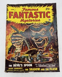 ZELLSTOFF: BERÜHMTE FANTASTISCHE GEHEIMNISSE JUNI 1948 PULP-JACK LONDON SEHR GUTER ZUSTAND - Bild 1 von 8