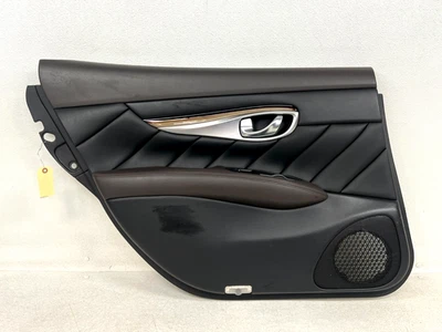⭐2015-2019 INFINITI Q70L REAR LEFT DRIVER INTERIOR DOOR TRIM PANEL OEM LOT2673 Foto 1 de 4