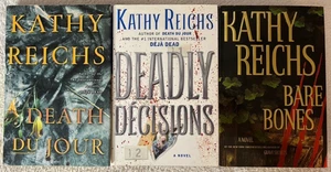 Kathy Reichs, Temperance Brennan: Death Du Jour; Deadly Decisions; Bare Bones - Imagen 1 de 24